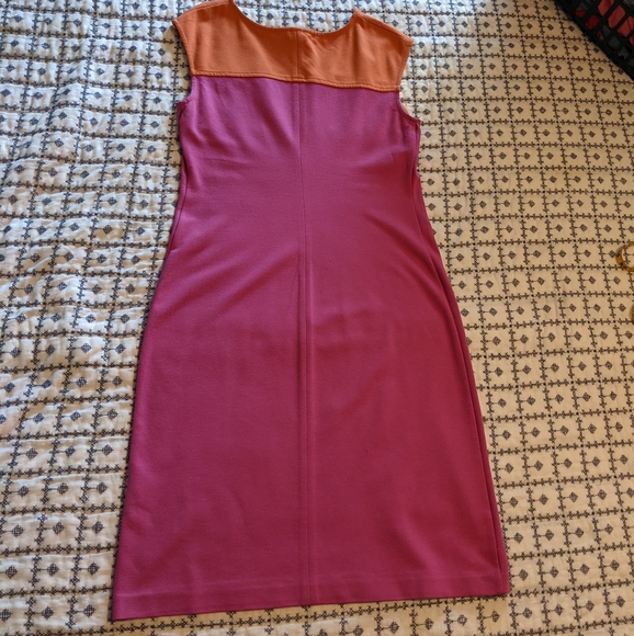 Talbots Color Block Mod Dress - Picture 2 of 4